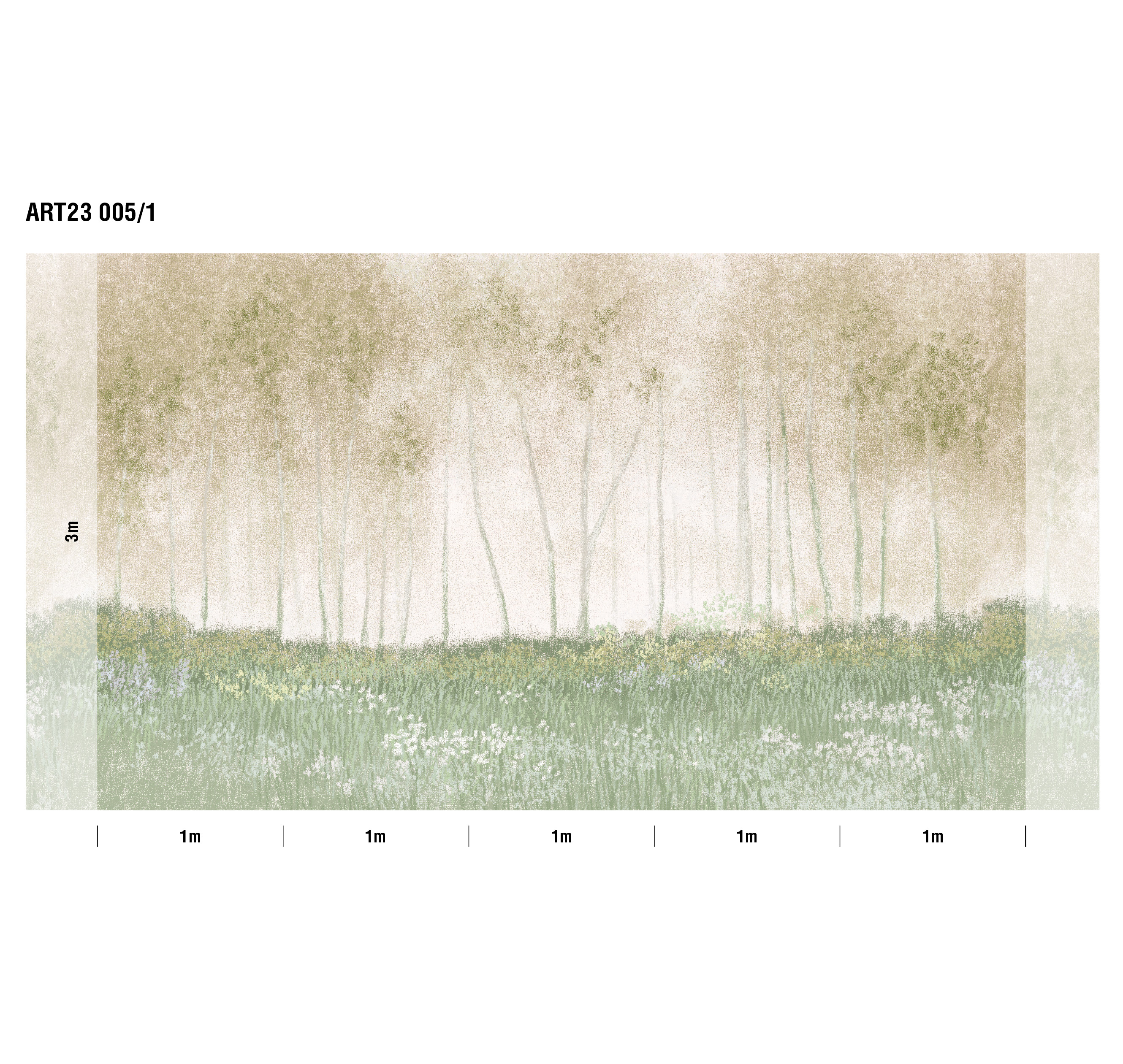 Панно Loymina Пейзаж 2 Цветочная поляна ART23 005/1 3×5